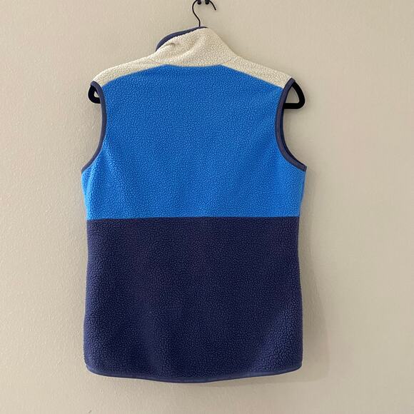 KARI TRAA Ane Fleece Vest White Blue Block Size Small - Picture 5 of 8